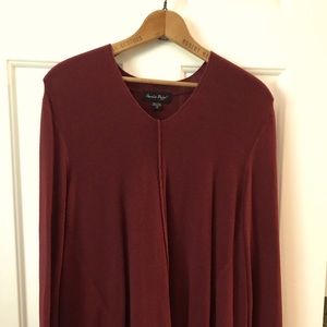 Maroon Long Sleeve Blouse